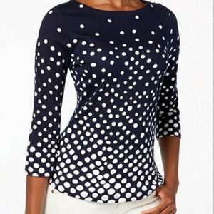 Poke a Dot Print Top